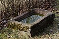 Trog an der Kapelle zum Heiligen Kreuz (Talkirche), Münnerstadt, Unterfranken, Bayern, Deutschland