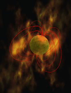 Magnetar Type of neutron star with a strong magnetic field