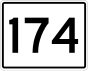 State Route 174 Markierung