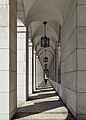 Image 5Man walking down archway, CGD headquarters, Lisbon, Portugal