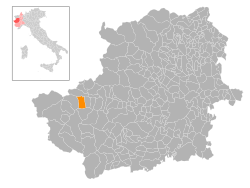 Locatie van Chiomonte in Turijn (TO)