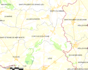 Corcoué-sur-Logne所在地圖 ê uī-tì