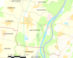 Poziția localității Marckolsheim