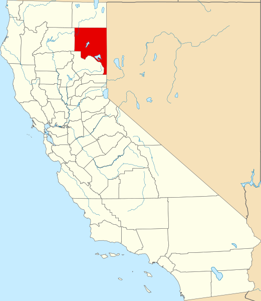 File:Map of California highlighting Lassen County.svg