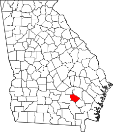 Map of Georgia highlighting Bacon County.svg