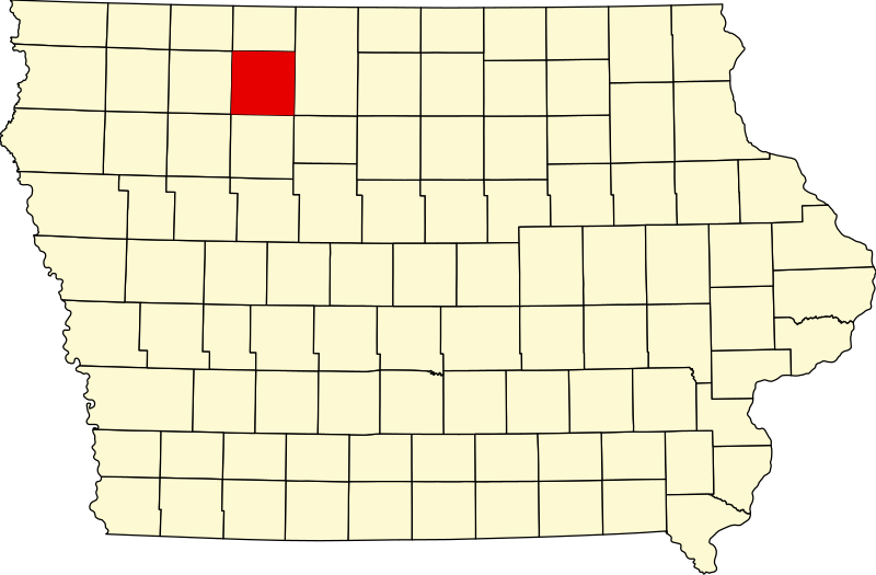 صورة:Map of Iowa highlighting Palo Alto County.svg