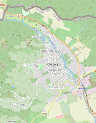 Pozíciós térkép Kőszeg