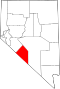 Map of Nevada highlighting Esmeralda County.svg