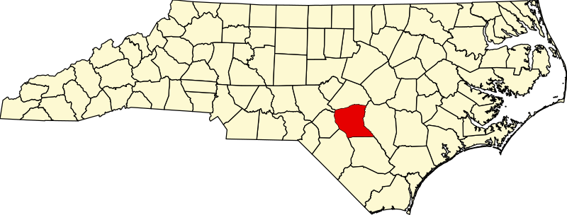 صورة:Map of North Carolina highlighting Cumberland County.svg