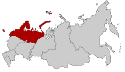 Kaart van Noordwestelijk Federaal District