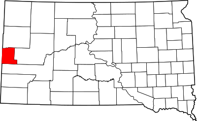 Map of South Dakota highlighting Lawrence County.svg