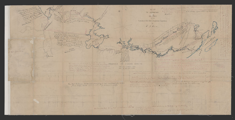 File:Map to accompany report of the Canadian Red River Expedition., 1858.png