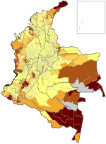 People with African ancestry in Colombia are concentrated mostly in coastal areas.