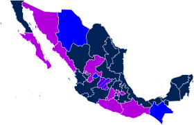 Equality of same-sex marriage in Mexican states
Legal equality of marriages of same-sex and opposite-sex couples
Marriage licenses are issued to same-sex couples despite not being allowed under state law; they may take more time to process or be more expensive than licenses for opposite-sex couples
Inequality of marriage: married same-sex couples do not qualify as married when it comes to the adoption of children Marriage equality in Mexico.svg