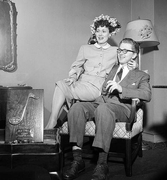 Scott with second husband Mel Powell in 1947