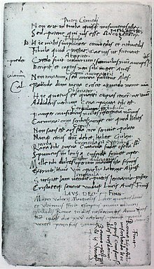 Das Ende des vierten Buches der Epigramme Martials in der 1466 geschriebenen Handschrift Biblioteca Apostolica Vaticana, Vat. lat. 2823, fol. 180v (Quelle: Wikimedia)