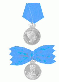 Medaille voor heren (voorzijde) en dames (keerzijde).