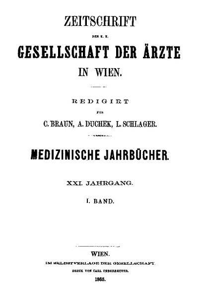 File:Medizinische Jahrbücher 1865 Titel.jpg