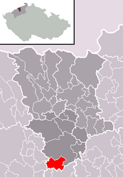 Měrunice - Carte