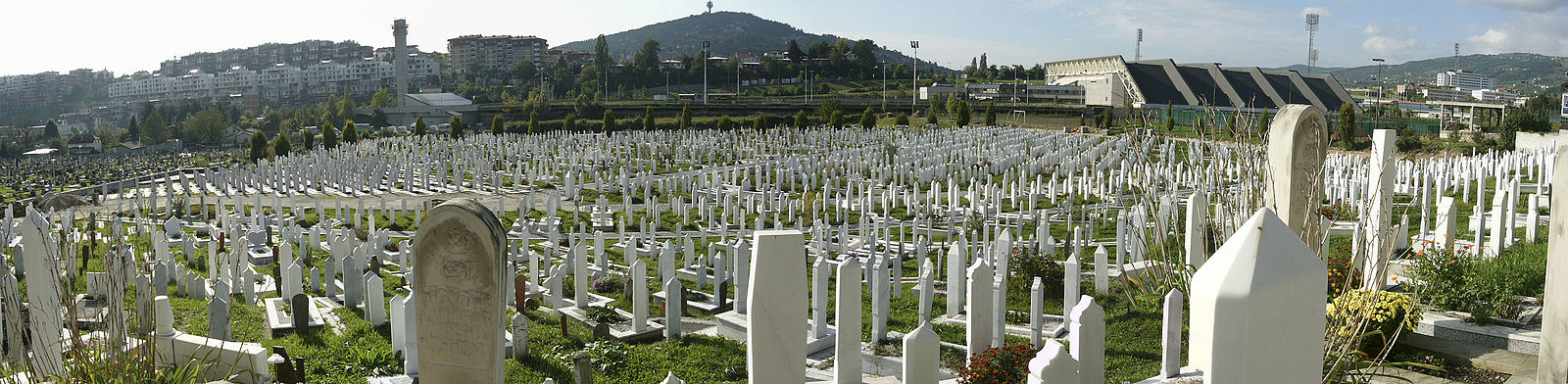 Mezarje Stadion Cemetery, Patriotske lige, Sarajevo.