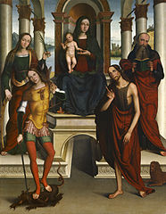 Madonna and Child Enthroned with Saints