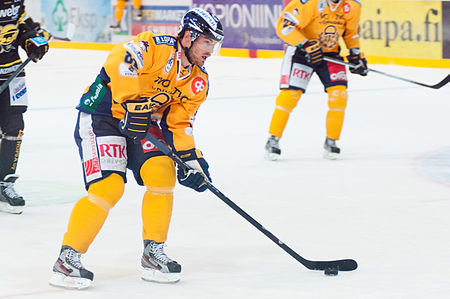 Mikkel Boedker led the tournament in scoring, recording eleven points, and was named the tournament's most valuable player and top forward by the IIHF directorate. Mikkel Bodker 2012 1.jpg