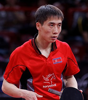 Kim Hyok-bong North Korean table tennis player