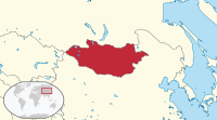 Localisation de la Mongolie