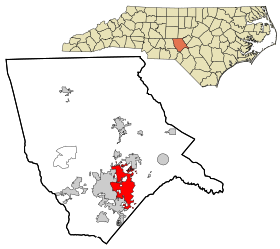 Ubicación de Southern Pines