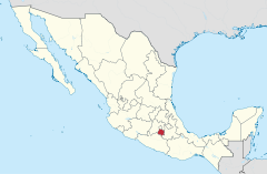 Morelos in Messico (schema della mappa della posizione).svg