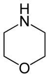 Strukturformel von Morpholin