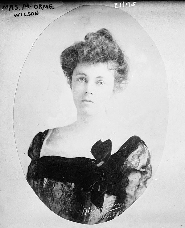 Photograph of Wilson's wife, Caroline Schermerhorn Astor, from the Library of Congress