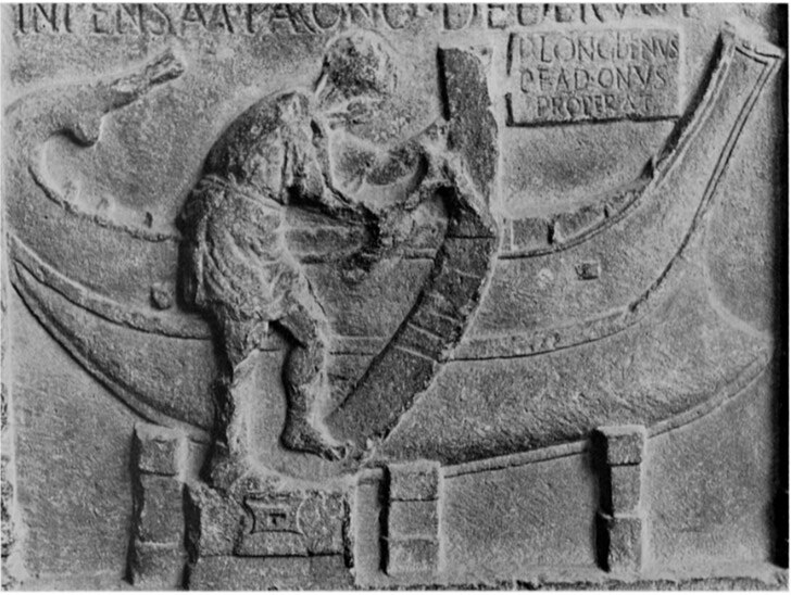 Fichier:Museo Nazionale di Ravenna. Bas-relief. Shipwright P. Longidienus. Shell-first method.jpg