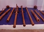 Hand cannons from the Bahmanid era at the Bidar Fort Museum