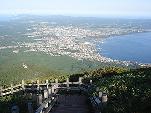 Ville de Mutsu depuis Kamafuse-yama