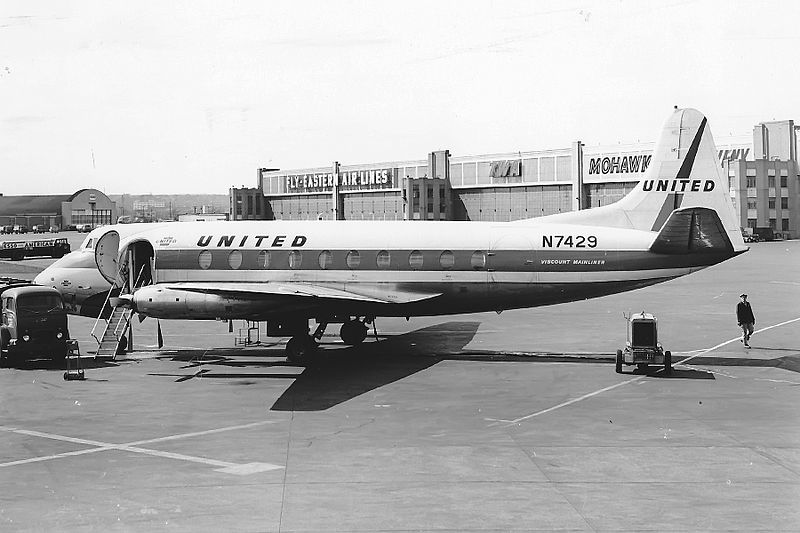 File:N7429 Vickers 745D Viscount United Airlines (10995863693).jpg