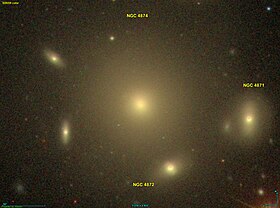 Az NGC 4874 cikk szemléltető képe