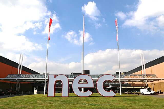 The main entrance to the NEC (July 2015)