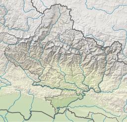 Location of Kajin Sara in Nepal.