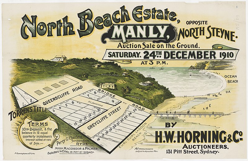 File:North Beach Estate Manly Auction 1910.jpg