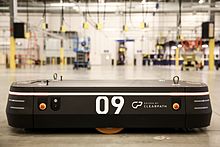 OTTO 1500 self-driving vehicle for heavy-load material transport in warehouses, distribution centres, and factories. OTTO 1500 .jpg