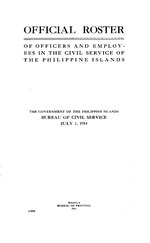 Миниатюра для Файл:Official roster of officers and employees in the civil service of the Philippine Islands (IA acx2371.0001.001.umich.edu).pdf