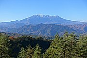 Mount Ontake from Kiso Valley