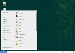 OpenSUSE 15.0 running SLE GNOME Classic session.png