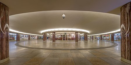 Paso di peaton bou tera den, centro di ciudad, Innere Stadt na Wenen, Viena, cerca di e Opera Estatal di Viena. Inaugura na 1955. Austria.