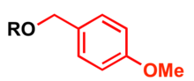 The p-methoxybenzyl group PMB Ether.png