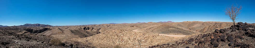 Landscape in Namib-Naukluft National Park, Namibia.