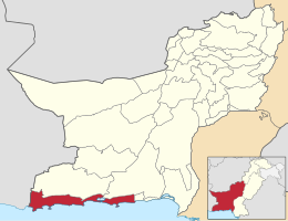 Distretto di Gwadar – Mappa