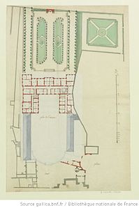 Палац і сад єпископів, Верден, генеральний план