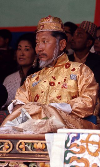 <span class="mw-page-title-main">Palden Thondup Namgyal</span> Last Chogyal (king) of Sikkim, from 1963 to 1975